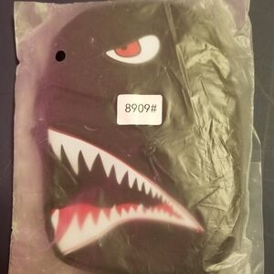Black and Red Shark Face Mask